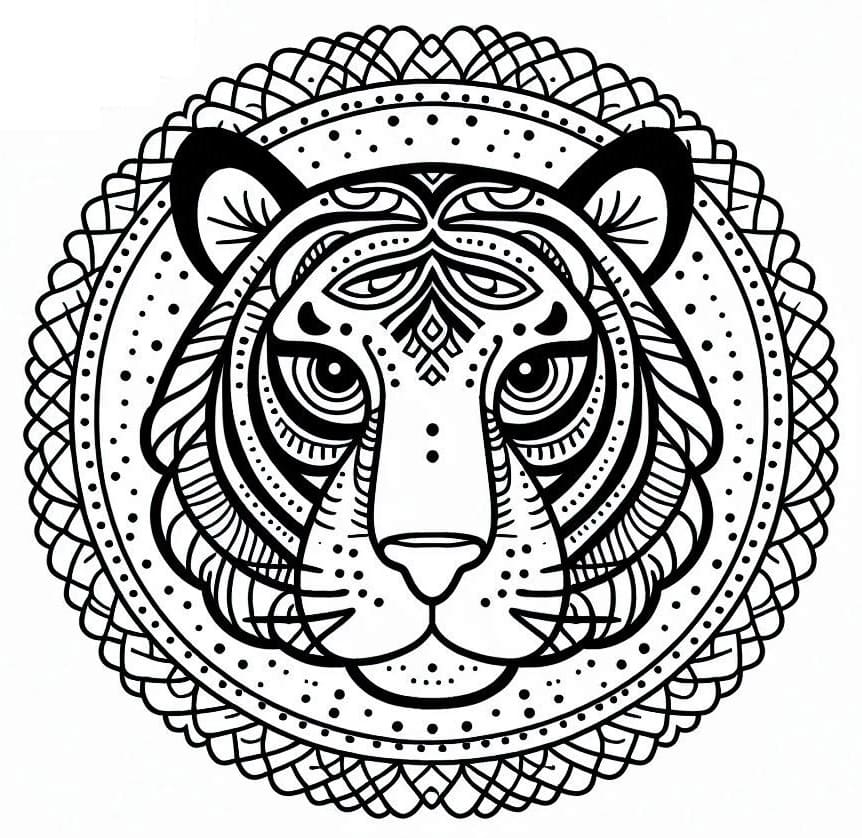 Mandalas Tigre 11